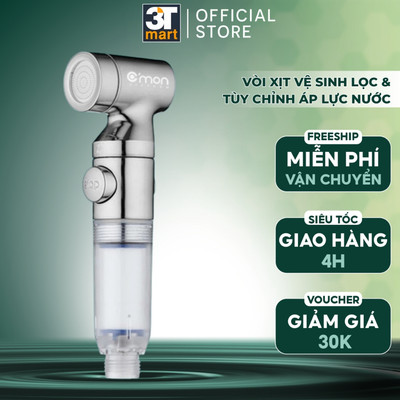 Vòi xịt vệ sinh tăng áp LỌC và TÙY CHỈNH ÁP LỰC NƯỚC cao cấp C'MON VX-06 (lọc)