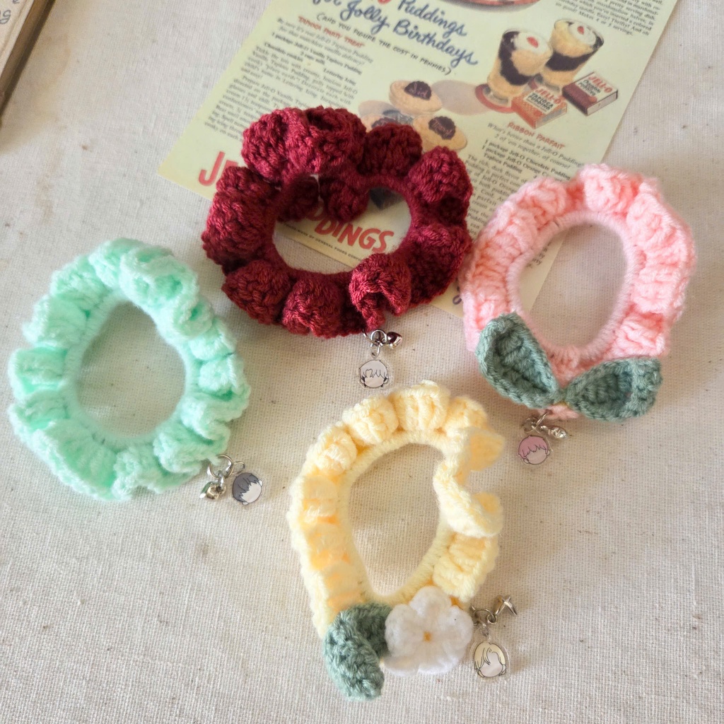 Dây Cột Tóc Scrunchies Len Móc Handmade - Penguin House (sản phẩm của Penguin House)