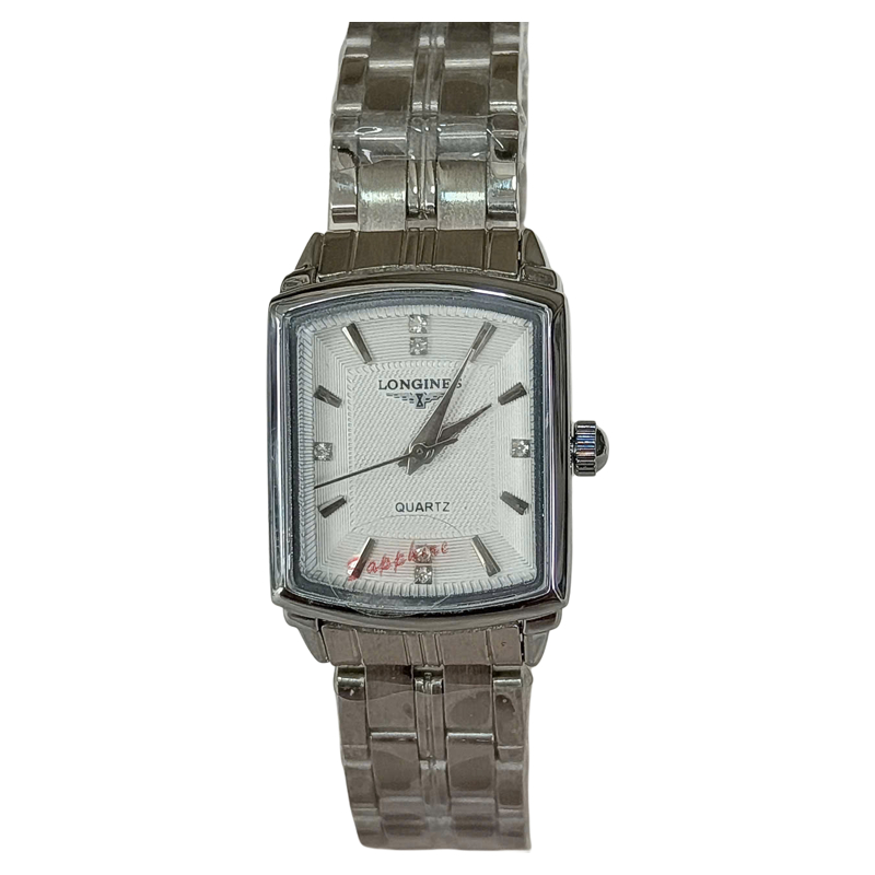 Đồng hồ LONGINES Nữ . Máy quạt nhật, Dây thép không gỉ Mặt chữ nhật sang trọng. Hàng mới 100%