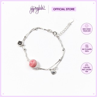  Vòng Tay Đá Đào Hoa Thiên Nhiên Tình Duyên May Mắn SP002601 Gypsy.lala 