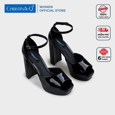 Giày Sandals Nữ Gót Trụ CHRISTINA-Q XDN385H