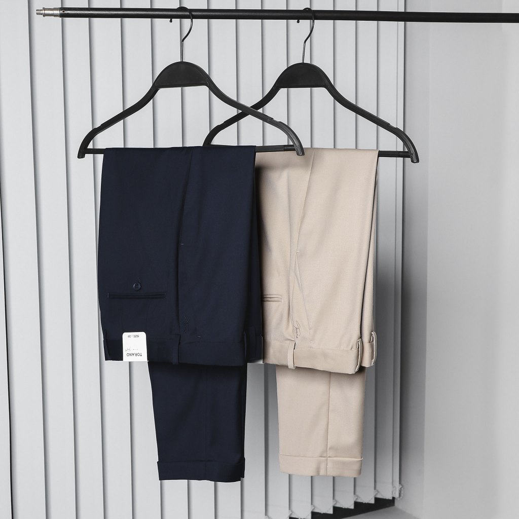 Quần âu nam SMART TROUSERS TORANO slimfit trơn cạp chun túi chéo thêu logo GABT892 | BigBuy360 - bigbuy360.vn
