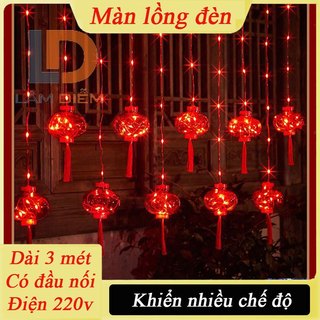 Dây đèn led trang trí tết màu đỏ rực mang lại cảm giác ấm áp và may mắn ngày đầu năm
