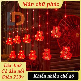 Dây đèn led trang trí tết màu đỏ rực mang lại cảm giác ấm áp và may mắn ngày đầu năm