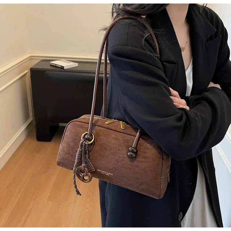 Túi xách tay nữ, túi đeo vai form mềm dáng bầu, thiết kế tối giản phong cách công sở dễ phối đồ Đăng Túi DK435 | BigBuy360 - bigbuy360.vn