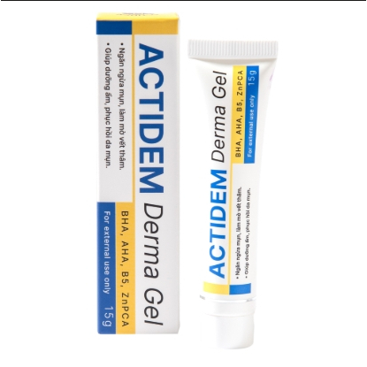 Gel rửa mặt Actidem Derma giảm mụn mờ thâm 18g/40g