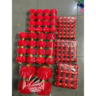Lồng đèn nhung mini hàng loại 1 treo tết nhiều size