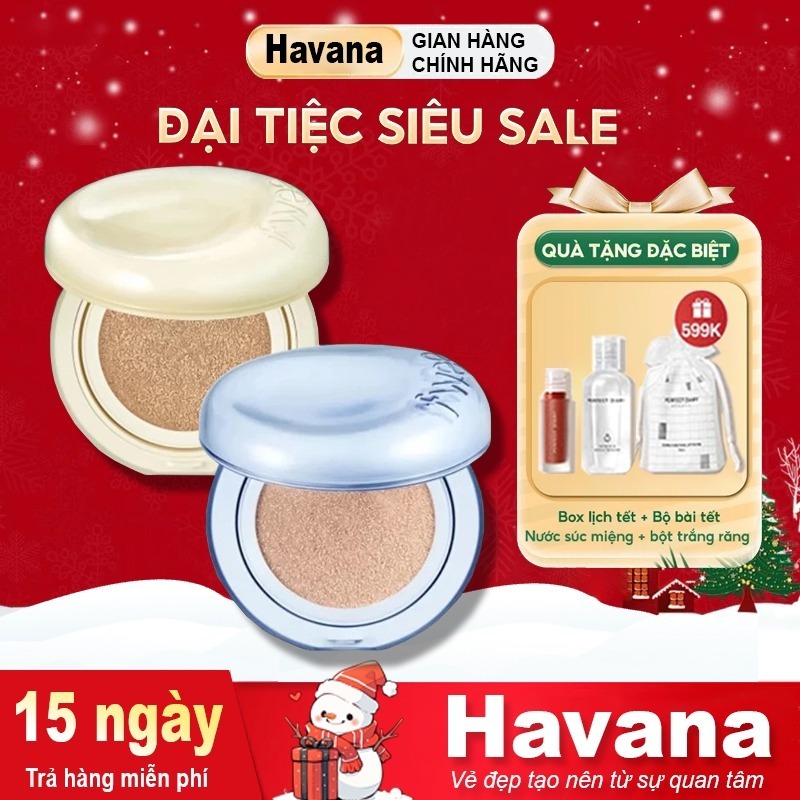 Phấn Nước Fwee Aperire Day Dream Căng Bóng, Che Khuyết Điểm Fwee Cushion Glass Nature, Egg-Fit Cover