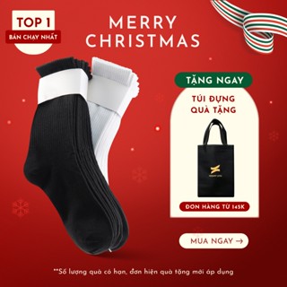   Combo 10  Tất Vớ Nam Nữ Cổ Cao Trơn UPPERYOU Êm Ái Dày Dặn Thoáng Khí - VSF4001 VSF3001 