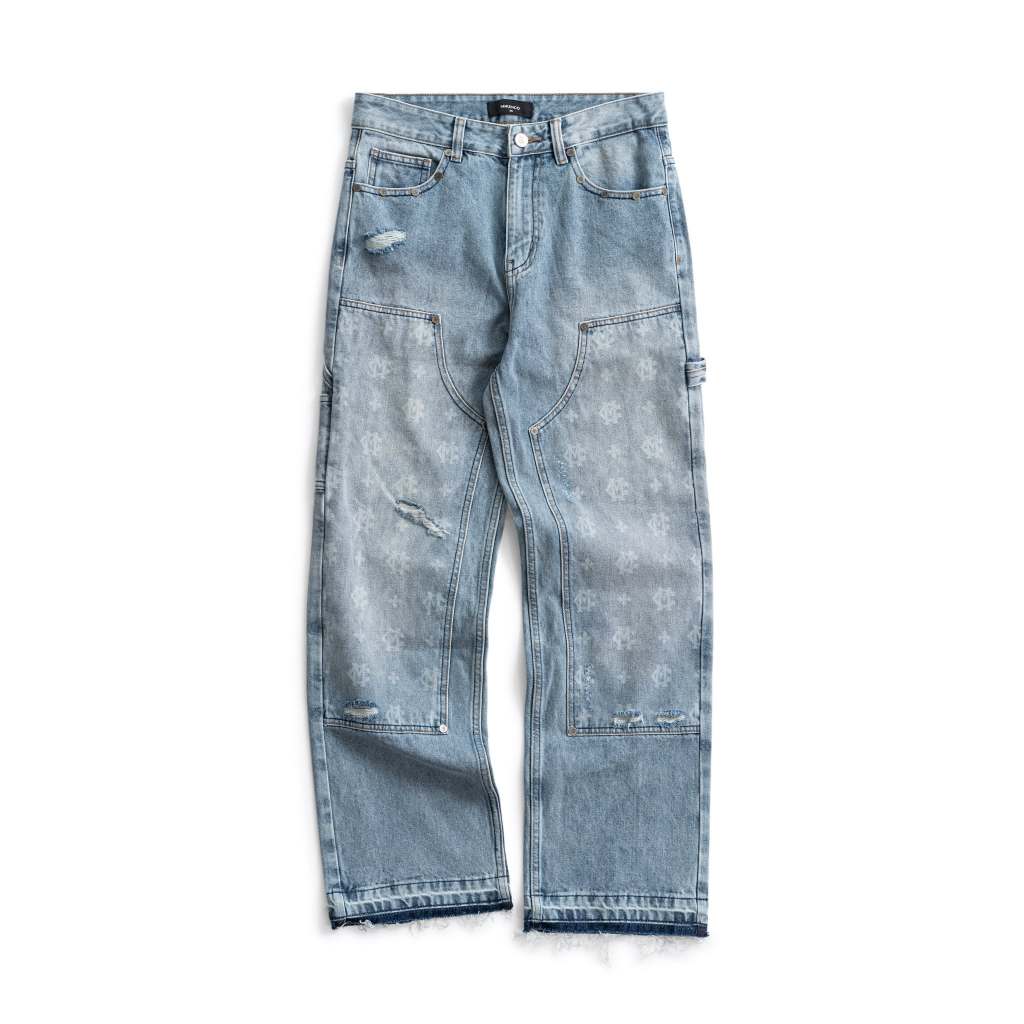 Quần jean unisex MIKENCO Monogram Carpenter Jeans