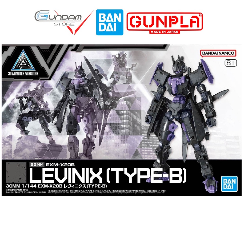 Mô Hình Lắp Ráp 30MM LEVINIX TYPE-B EXM-X20B 1/144 Bandai 30 Minutes Missions