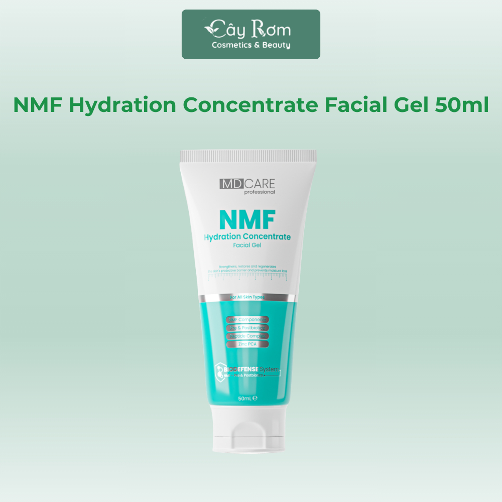 Gel NMF Dưỡng Kiểm Soát Dầu & Phục Hồi Da MD CARE NMF Hydration Concentrate Facial Gel 50ml | Cây Rơ