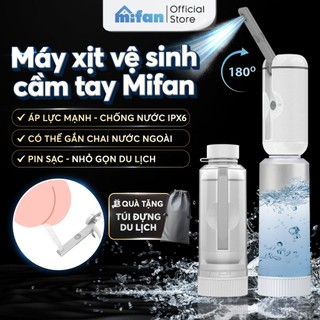  Máy Xịt Rửa Vệ Sinh Cá Nhân Cầm Tay Du Lịch Mifan Portable Bidet – Gắn Chai Nước Ngoài Áp Lực Mạnh Pin Sạc Nhỏ Gọn 
