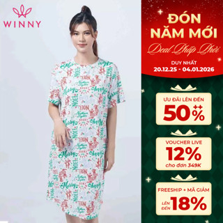   BIG SIZE  Váy Mặc Nhà Nữ Rất Rộng Lùi Size   Mô tả  WINNY Đồ Ngủ Kiểu Dáng Suông KW-22902 