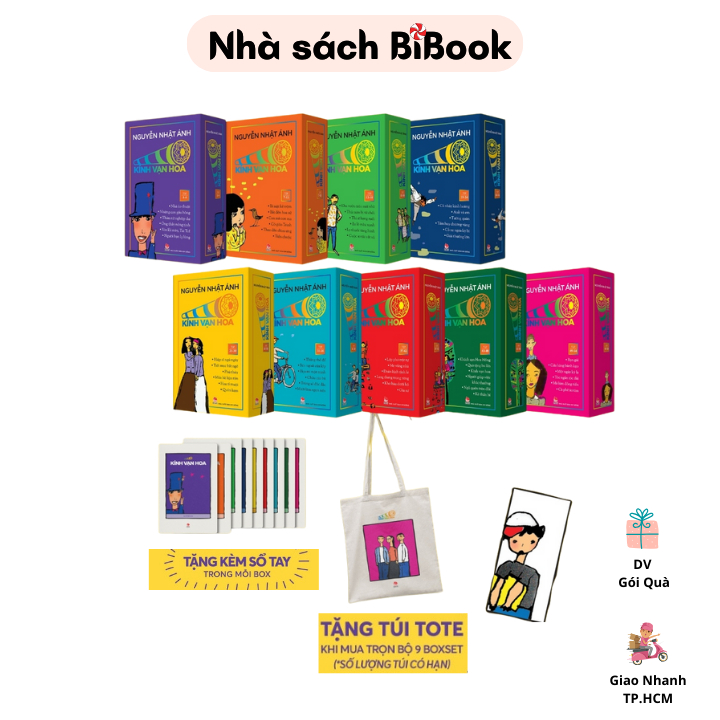 (Lẻ 9 boxset) Boxset 54 tập Sách Kính vạn hoa bộ kỉ niệm 30 năm - Nhà văn Nguyễn Nhật Ánh - NXB Kim 