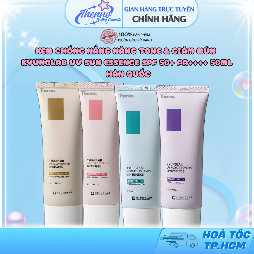 Kem Chống Nắng Nâng Tone & Giảm Mụn KyungLab UV Sun Essence SPF 50+ PA++++ 50ml Hàn Quốc