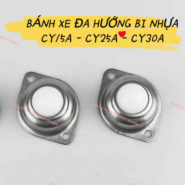 Bánh Xe Bi Cầu Nhựa Chống Trầy CY15A – CY25A – CY30A | Con Lăn Đa Hướng 360° Chất Lượng Cao - KH0636