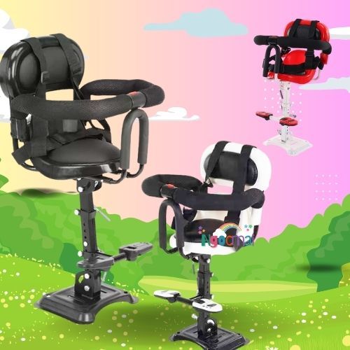 Ghế ngồi xe ga 128 quai bọc xốp đệm lưng an toàn tiện lợi cho trẻ