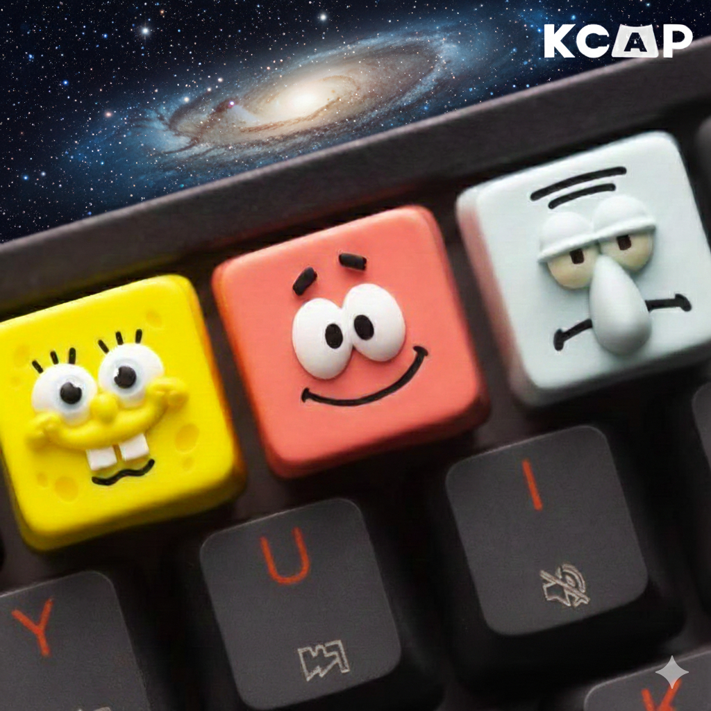 Keycap Hoạt Hình SpongeBob 3D Artisan | KCRAFT - World of keycaps