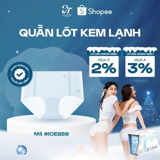  Set Quần Lót Nữ ICE CREAM Mát Lạnh Mềm Mịn Thoáng Khí Thoải Mái Kháng Khuẩn 100A Hộp 6 Chiếc ICE8889 