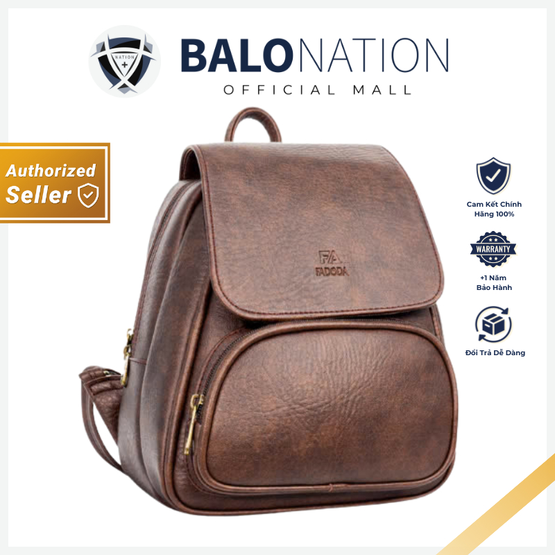 [CHÍNH HÃNG] Balo da nữ tablet 8 inch FADODA FBA1 nhỏ gọn đi chơi dạo phố - BH 3 Năm