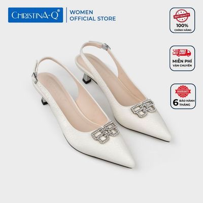 Giày Nữ Cao Gót Bít Mũi Nhọn CHRISTINA-Q GBN408G