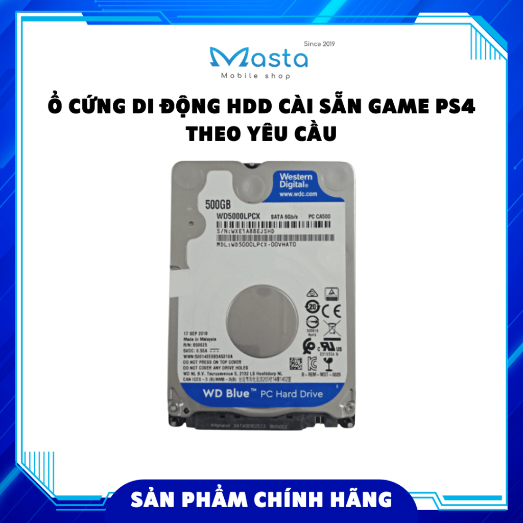 Ổ Cứng Di Động HDD Cài Sẵn Game PS4 Theo Yêu Cầu