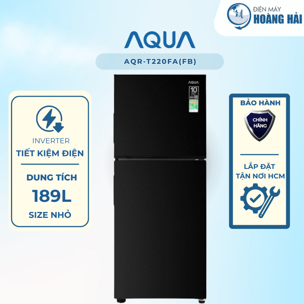 AQR-T220FA(FB) tủ lạnh Aqua inverter 189 lít AQR-T220FA(FB)