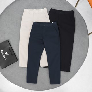  Quần Kaki Nam KHAKI PANNTS Torano túi chéo basic regularfit cúc rập logo Không Nhăn Không Phai Màu GABK503 