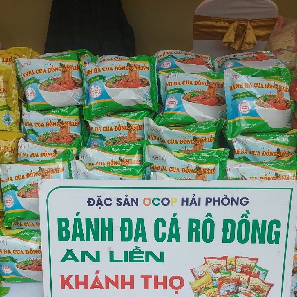 bánh đa cua đồng ăn liền