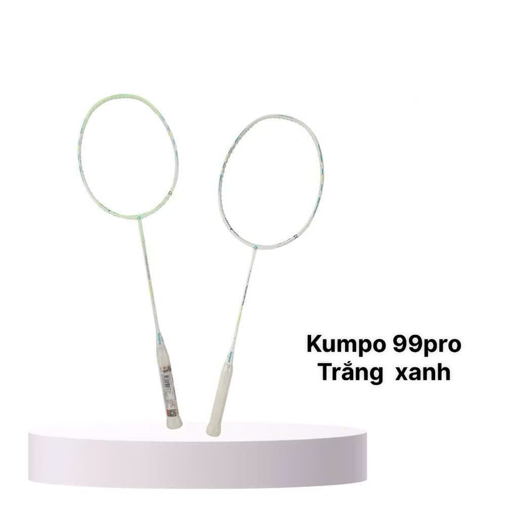 Vợt Cầu Lông Kumpoo 99 Pro - Trắng Xanh Cốm( Hàng Chính Hãng)