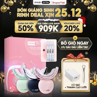  Combo Kit Trắng Răng Smilee Extra và 3 bút gel trắng răng từ 3-6 tone sau một liệu trình sử dụng 