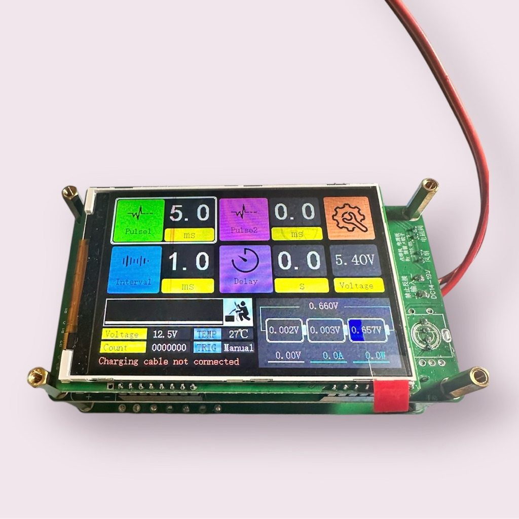 Mạch timer máy hàn siêu tụ điện. 3s.20a. Xung kép Sạc cân bằng. Mạch 2 chế độ hiển thị. Phiên bản ti