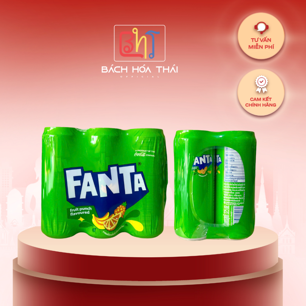 Nước Ngọt Fanta Xanh lon 325ml Thái Lan Thơm Ngon