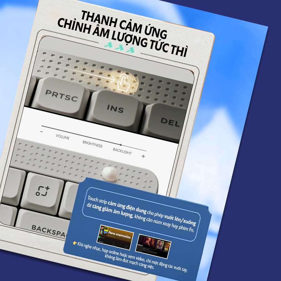 [Chính hãng] Bàn phím cơ Nuphy Node100 - Bàn phím không dây led RGB, 3 mode kết nối, Vuốt cảm ứng chỉnh âm lượng | BigBuy360 - bigbuy360.vn