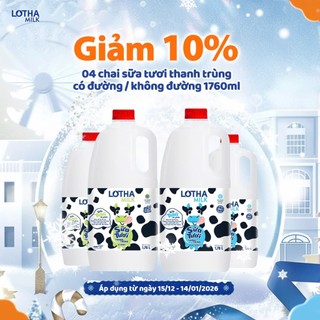 Sữa tươi thanh trùng Lothamilk chai 1760ml 