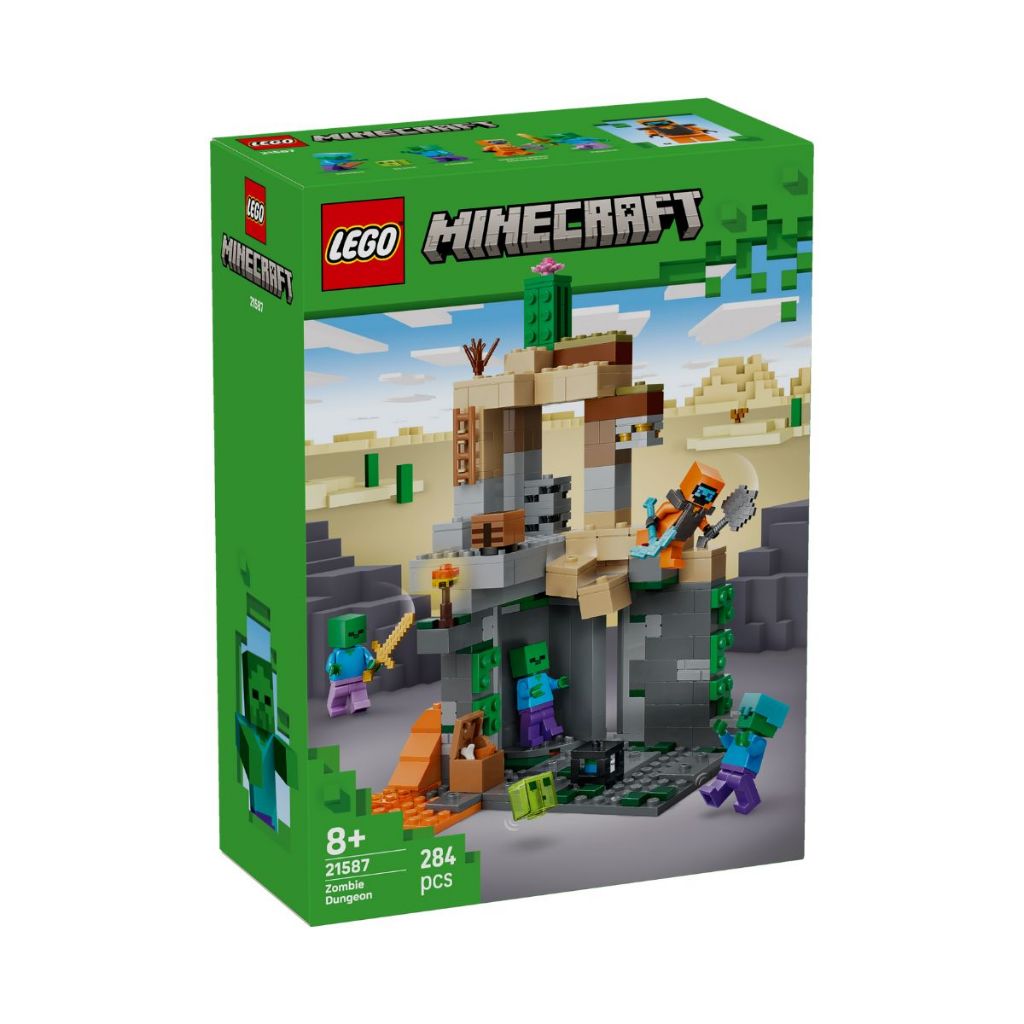 Đồ Chơi Lắp Ráp Ngục Zombie LEGO MINECRAFT 21587 (284 chi tiết)