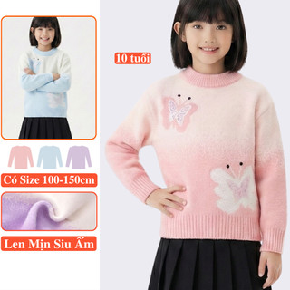 Áo Len Nhung Giữ Nhiệt Ấm Mùa Đông Cho Bé Gái Kookoo Mềm Mịn Hình Bướm thuộc BST: Quần Áo Ấm Mùa Đông Trẻ Em Xốp Kookoo 