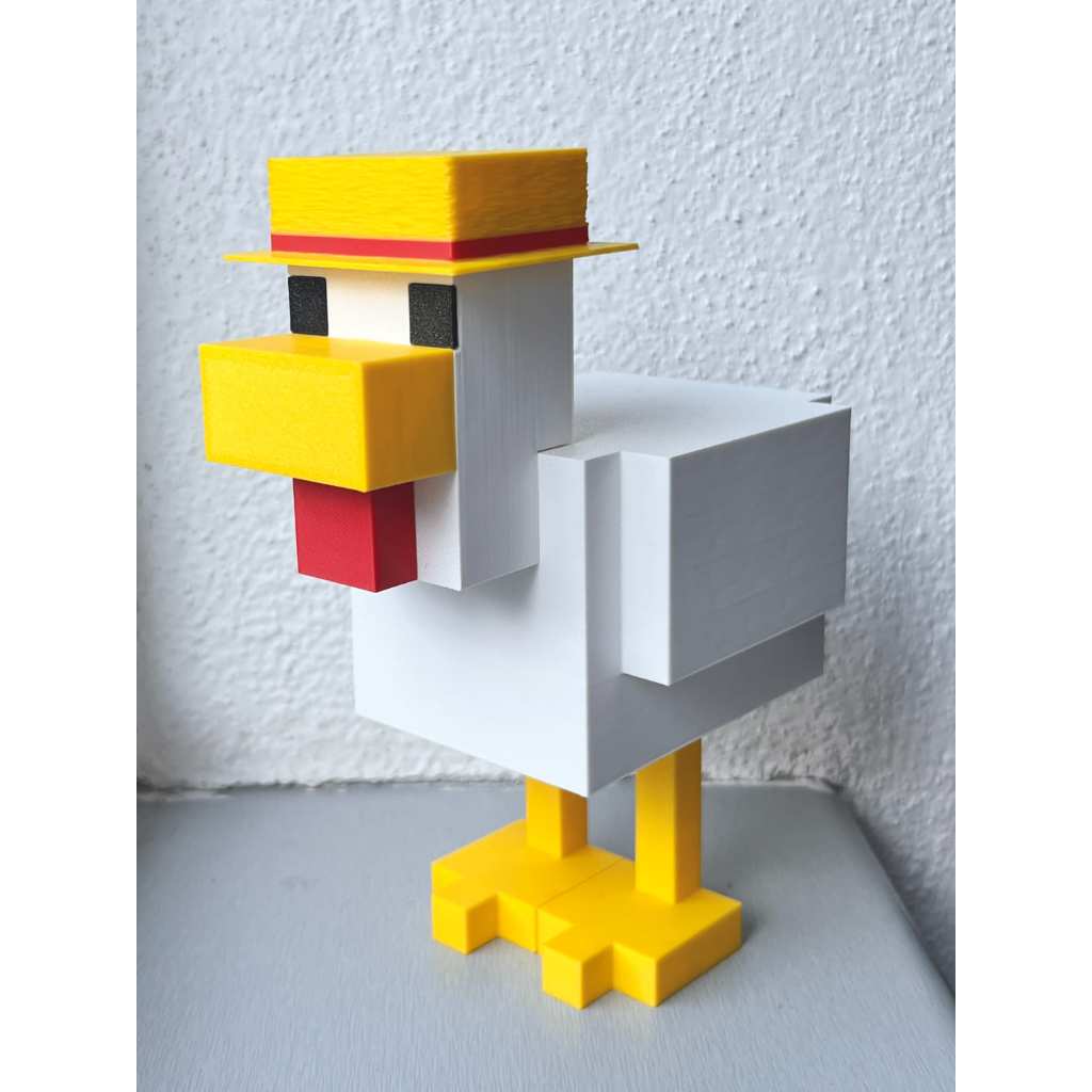 Phụ kiện gà Minecraft, 2 kích cỡ + mũ