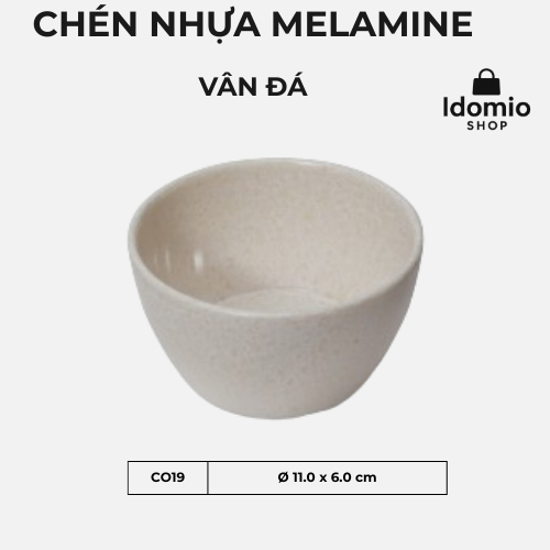 Chén Nhựa Melamine Vân Đá - CO19