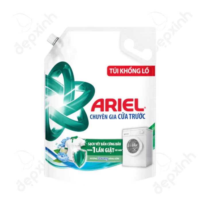 Túi nước giặt Ariel cửa trước hương Downy nắng sớm 3.9kg