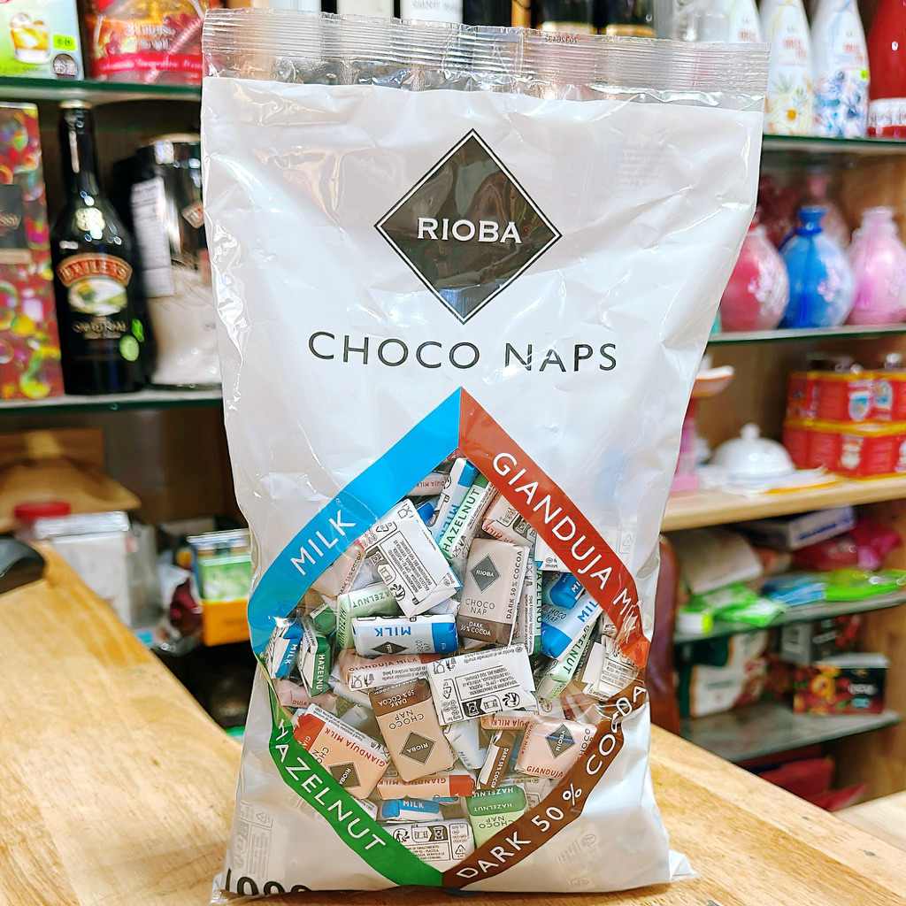 Kẹo Socola Naps  Rioba gói 1kg khoảng 245 chiếc