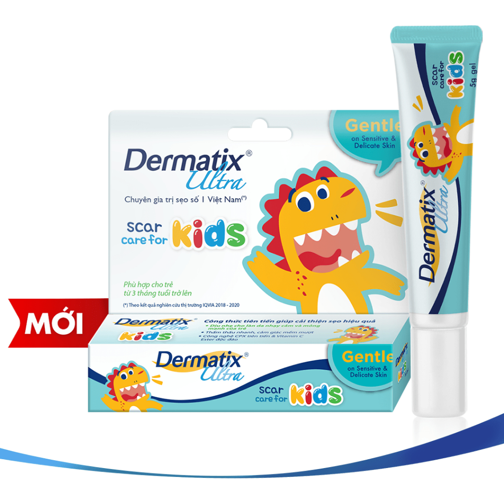 Gel Làm Mờ Sẹo Và Làm Phẳng Sẹo Lồi, Sẹo Thâm Cho Trẻ Dermatix Ultra Kids 5g