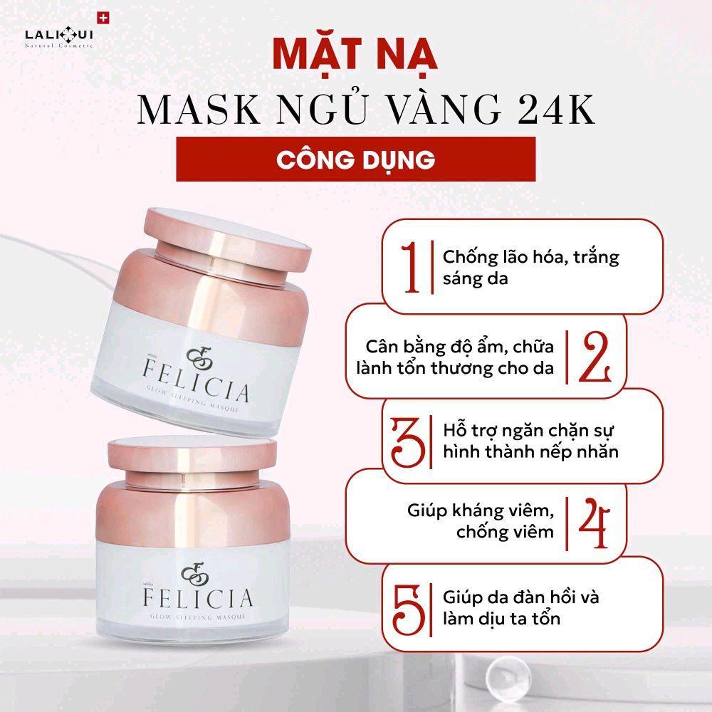 MASK NGỦ VÀNG 24K HỖ TRỢ DƯỠNG SÁNG ĐỀU MÀU DA