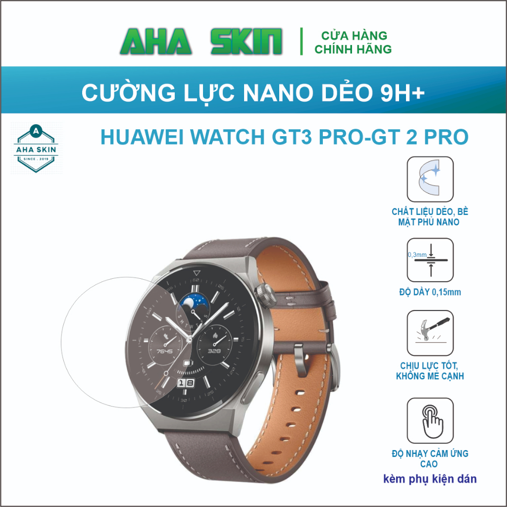 Cường lực đồng hồ Huawei GT3 Pro/GT2 Pro, Huawei Watch 3Pro