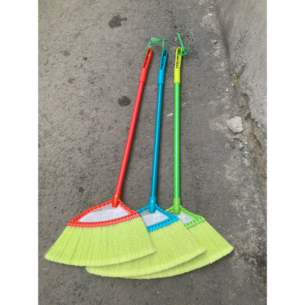Chổi quét nhà lông nhựa đánh xù k47, Hàng xuất khẩu rộng 42cm, cán dài 105cm