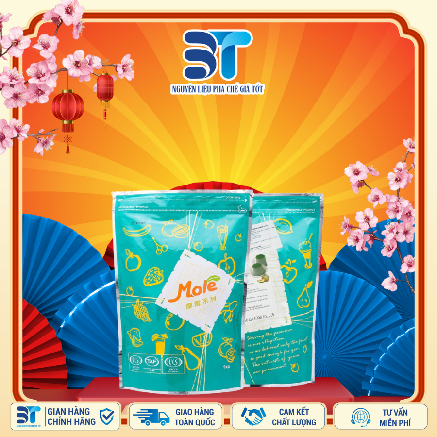  Bột pudding flan Mole Đài Loan nhiều hương vị 1kg 