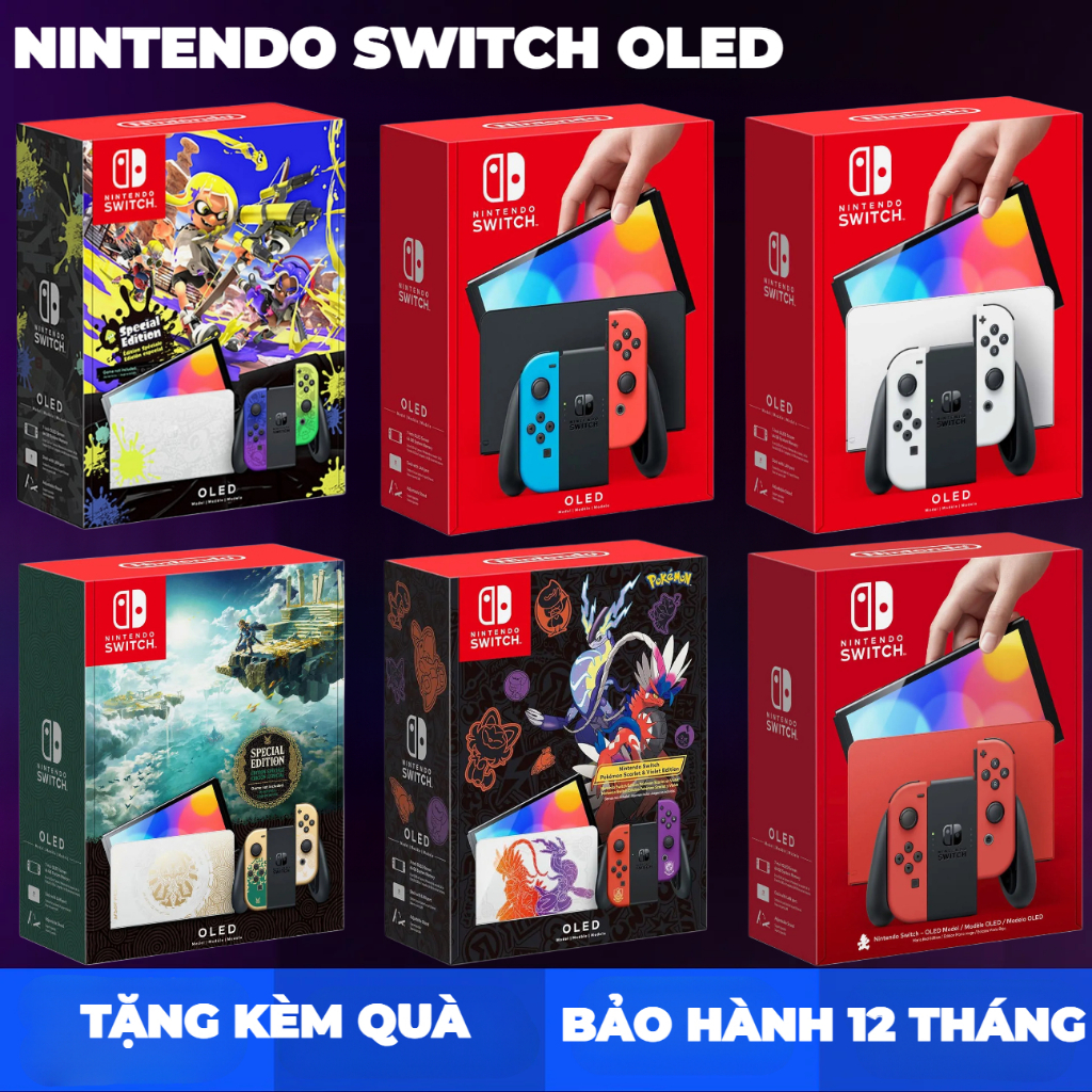 Máy Nintendo Switch Oled Fullbox Cài Sẵn Game