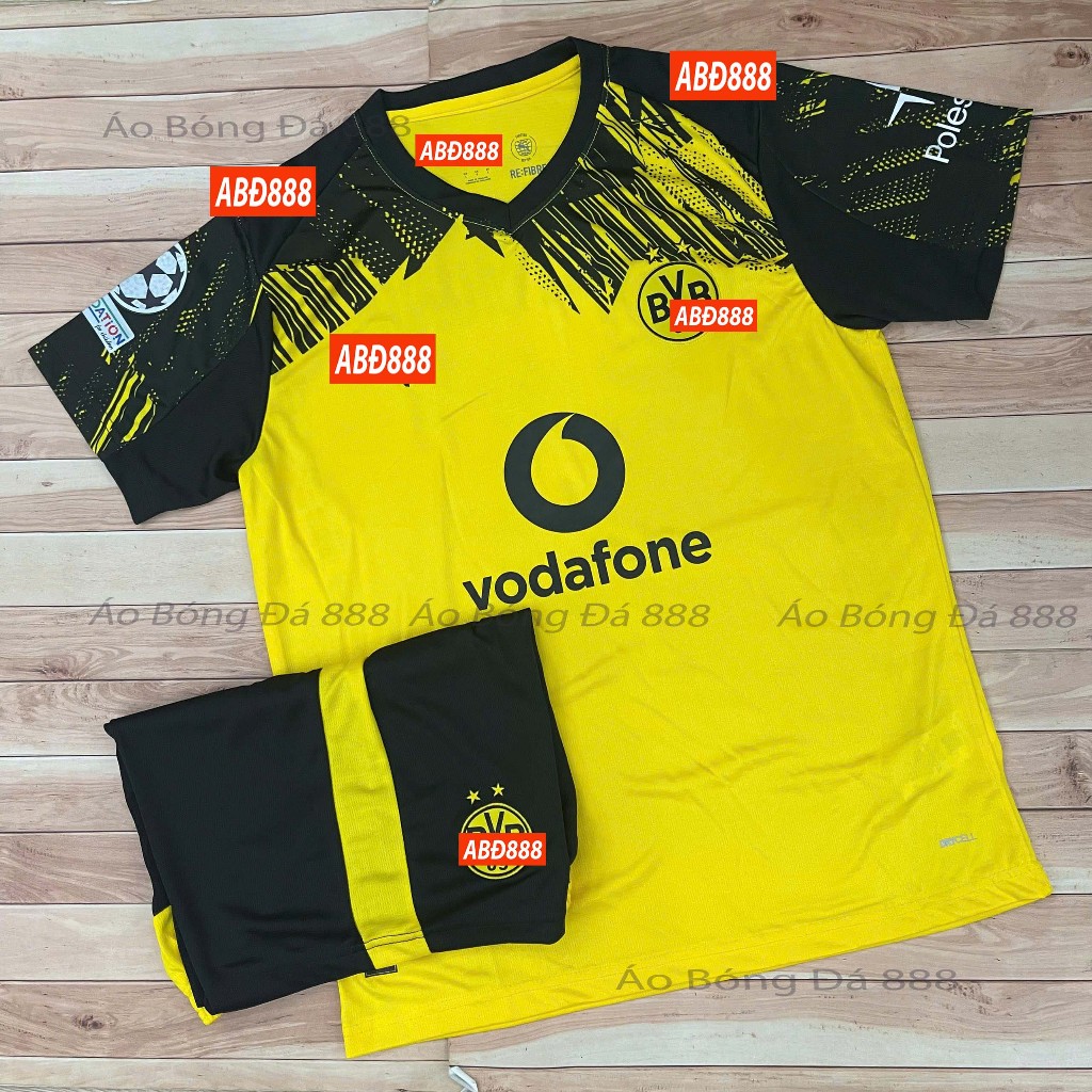 Bộ Quần Áo Bóng Đá CLB Borussia Dortmund 25/26 - Vải Polyester Gai Thái Cao Cấp