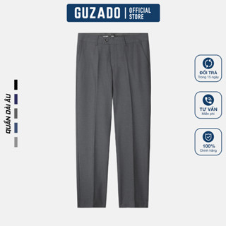  Quần Âu Nam Cao Cấp Form REGULARFIT Lịch Lãm Vải Dày Dặn Co Giãn Thương Hiệu GUZADO MTR04R 